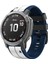 Garmin Tactix 7 Pro / Fenix ​​7x / Fenix ​​6x Pro Silikon Bilek Kayışı Yedek Çift Renkli Akıl Watch Band 26MM - Beyaz / Mavi (Yurt Dışından) 3