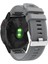 Garmin Fenix ​​7x/6x Safir Gps/6x Pro/6x Gps/5x Gps/5x Artı Silikon Spor Saat Band Gümüş Toka ile Ayarlanabilir Saat Kayışı - Gri (Yurt Dışından) 1