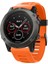 Garmin Fenix ​​5x/fenix ​​3 Metal Tokalı Akıllı Saat Kayışı Için Silikon Saat Bando Bilezik - Turuncu (Yurt Dışından) 2
