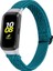 Samsung Galaxy Fit R375 - Azurit Için Ayarlanabilir Naylon Sport Loop Watch Band Örgülü Dokuma (Yurt Dışından) 2