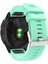 Garmin Fenix ​​7x/6x Safir Gps/6x Pro/6x Gps/5x Gps/5x Artı Silikon Spor Saat Band Gümüş Toka ile Ayarlanabilir Saat Kayışı - Cyan (Yurt Dışından) 1