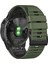 Garmin Tactix Için Delta / Enduro Yatay Stripes Silikon Saat Kayışı Ayarlanabilir Bilek Bandı - Ordu Yeşil / Siyah (Yurt Dışından) 1