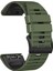 Garmin Tactix Için Delta / Enduro Yatay Stripes Silikon Saat Kayışı Ayarlanabilir Bilek Bandı - Ordu Yeşil / Siyah (Yurt Dışından) 3