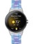 Google Pixel Için Slim Light Reçine Bandı Sport Strap Bileziği Paslanmaz Çelik Tokalı - Mavi Mor Karışım (Yurt Dışından) 4
