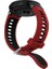 Garmin Forerunner Için 235 / 230/620/630 / 220 /735 / 735XT Silikon Saat Grubu Watchme Kayışı Yedek Parça Evrensel 22MM Saat Bandı - Koyu Kırmızı / Siyah (Yurt Dışından) 3