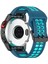 Garmin Enduro / Fenix ​​7x / 7x Güneş / Coros Vertix 2 Silikon 2 Silikon Saat Bandı 26MM Çift Renkli Saat Kayışı Çift Delikli Tokalı-Mavi / Yeşil (Yurt Dışından) 1