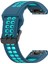 Garmin Enduro / Fenix ​​7x / 7x Güneş / Coros Vertix 2 Silikon 2 Silikon Saat Bandı 26MM Çift Renkli Saat Kayışı Çift Delikli Tokalı-Mavi / Yeşil (Yurt Dışından) 2