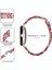 Google Pixel Saat Slim Light Reçine Band Paslanmaz Çelik Tokalı Sport Strap Bileziği - Kırmızı Beyaz Karışım (Yurt Dışından) 2
