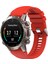 Garmin Marq / Yaklaşım Için Silikon Watchme Bandı S62 / S60 Honeycomb Doku Saat Kayışı - Kırmızı (Yurt Dışından) 5