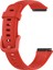 Huawei Band 7 Için Silikon Akıllı Watchme Bandı Düz Renkli Ayarlanabilir Bilek Kayışı - Kırmızı (Yurt Dışından) 3