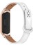 Xiaomi Mi Band 5/6 Akıllı Saat Üst Kat Üst Katlı Inek Kılıf Strap Yedek Bilek Bandı Çift Perçin Gül Altın Watchme Kılıfı - Beyaz (Yurt Dışından) 2