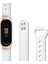 Xiaomi Mi Band 5/6 Akıllı Saat Üst Kat Üst Katlı Inek Kılıf Strap Yedek Bilek Bandı Çift Perçin Gül Altın Watchme Kılıfı - Beyaz (Yurt Dışından) 3
