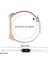 Xiaomi Mi Band 5/6 Akıllı Saat Üst Kat Üst Katlı Inek Kılıf Strap Yedek Bilek Bandı Çift Perçin Gül Altın Watchme Kılıfı - Beyaz (Yurt Dışından) 5