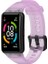 Huawei Band 6 / Honor Band 6 Için Şeffaf Su Geçirmez Tpu Yedek Kayış Saat Bantları - Şeffaf Mor (Yurt Dışından) 2