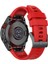 Garmin Fenix ​​7x/7x Solar/6x/6x Pro/tactix 7 Silikon Saati Bilek Bandı Spor Watchme Bandı 26MM - Kırmızı (Yurt Dışından) 1