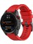 Garmin Fenix ​​7x/7x Solar/6x/6x Pro/tactix 7 Silikon Saati Bilek Bandı Spor Watchme Bandı 26MM - Kırmızı (Yurt Dışından) 2