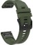 Garmin Fenix ​​7x Silikon Saat Band 26MM Metal Toka Kayışı - Asker Yeşili (Yurt Dışından) 1