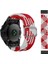 Garmin Fenix ​​7x / Fenix ​​3/3 Saat Naylon Watch Band Akıllı Bilezik 26MM Tokalı Ayarlanabilir Kayış - Kırmızı / Beyaz (Yurt Dışından) 5