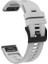 Garmin Fenix ​​7x Silikon Saat Band 26MM Metal Toka Kayışı - Gray (Yurt Dışından) 1