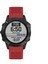 Garmin Fenix ​​7x/6x Safir Gps/6x Pro/6x Gps/5x Gps/5x Artı Silikon Spor Saat Band Gümüş Tokalı Ayarlanabilir Saat Kayışı - Kırmızı (Yurt Dışından) 5