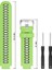 Garmin Forerunner Için 235 / 230/620/630 / 220 /735 / 735XT Silikon Saat Grubu Watchme Kayışı Yedek Parça Evrensel 22MM Saat Bandı - Yeşil / Siyah (Yurt Dışından) 4