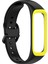 Samsung Galaxy Fit 2/SM-R220 Için Iki Renkli Silikon Watchme Bandı Yedek Kayışı-Siyah/sarı (Yurt Dışından) 1