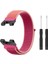 Huami Amazfit Için T-Rex / T-Rex Pro / Ares Ayarlanabilir Saat Kayışı Esnek Naylon Bilezik Akıllı Saat Kadınlar / Erkekler Için Nefes Alabilir Bant-Pembe (Yurt Dışından) 5