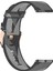 Garmin Forerunner Için 255S / Venu 2s / Xiaomi Mi Saat Kayışı Evrensel 18MM Naylon Naylon Watchme Grubu Spor Saati Toka ile Yedek Saat Bandı - Gri Şerit (Yurt Dışından) 4