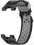 Huami Amazffit T-Rex / T-Rex Pro / Ares Için Çift Renkli 22MM Saat Bandı Silikon Saat Kayışı Yedek Saat Bandı Çok Delikli Tasarımlı-Siyah / Gri (Yurt Dışından) 1