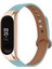 Xiaomi Mi Band 5/6 Akıllı Saat Üst Kat Cowhide Strap Yedek Bilek Bandı Çift Perçin Gül Altın Saat Kılıfı - Mavi (Yurt Dışından) 1