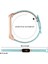 Xiaomi Mi Band 5/6 Akıllı Saat Üst Kat Cowhide Strap Yedek Bilek Bandı Çift Perçin Gül Altın Saat Kılıfı - Mavi (Yurt Dışından) 5