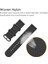 20MM Naylon Watch Band Kayışı Samsung Galaxy Watch4 Için 20MM Klasik 46MM 42MM/WATCH4 44MM 40MM/WATCH Active 2/huawei Watch 42MM - Siyah (Yurt Dışından) 5
