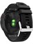 Garmin Fenix ​​7x/6x Safir Gps/6x Pro/6x Gps/5x Gps/5x Artı Silikon Spor Saat Band Gümüş Tokalı Ayarlanabilir Saat Kayışı - Siyah (Yurt Dışından) 1