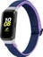 Samsung Galaxy Fit R375 - Mor/mavi Için Ayarlanabilir Naylon Sport Loop Watch Band Örgülü Dokuma Kayışı (Yurt Dışından) 2