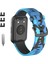 Desen Baskı Silikon Watchme Bandı Kayışı Huawei Watchme Fit - Mavi/kamuflaj Için (Yurt Dışından) 1