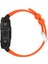 Garmin Fenix ​​7x/6x Safir Gps/6x Pro/6x Gps/5x Gps/5x Artı Silikon Spor Saat Band Gümüş Tokalı Ayarlanabilir Saat Kayışı - Turuncu (Yurt Dışından) 3