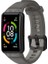 Huawei Band 6 / Honor Band 6 Için Şeffaf Su Geçirmez Tpu Yedek Kayış Saat Bantları - Şeffaf Black (Yurt Dışından) 2