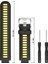 Garmin Forerunner Için 235 / 230/620/630 / 220 /735 / 735XT Silikon Saat Grubu Watchme Kayışı Yedek Parça Evrensel 22MM Saat Bandı - Siyah / Sarı (Yurt Dışından) 4