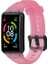 Huawei Band 6 / Honor Band 6 Için Şeffaf Su Geçirmez Tpu Yedek Kayış Saat Bantları - Şeffaf Pembe (Yurt Dışından) 2