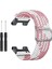 Huami Amazfit Için T-Rex / T-Rex Pro / Ares Nefes Alabilir Saat Kayışı Esnek Naylon Saat Bandına Ayarlanabilir Tokalı-Pembe / Beyaz (Yurt Dışından) 4