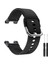 Huami Amazfit T-Rex / T-Rex Pro / Ares Için Universal 22MM Saat Band Silikon Saat Saat Sebzesi Kare Tokalı-Siyah (Yurt Dışından) 3