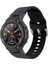 Huami Amazfit T-Rex / T-Rex Pro / Ares Için Universal 22MM Saat Band Silikon Saat Saat Sebzesi Kare Tokalı-Siyah (Yurt Dışından) 4