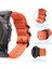 Garmin Fenix ​​7/6 Pro / Forerunner Için 935 /945 22MM Naylon Akıllı Saat Kayış Paslanmaz Çelik Üç Döngü Yedek Bilek Band - Turuncu (Yurt Dışından) 4