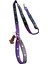Köpek gezdirme tasması kolon hakiki deri mor siyah metal zımbalı gezdirme kayışı:120cm genişlik:2,5cm dog leash B5-6 1
