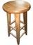 Ahşap Yüksek Yuvarlak Bar Taburesi 80 cm 3
