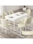 Concept Roe Serisi Açılabilir 80X132 Beyaz Mutfak Masası Takımı ve 6 Sandalye 1