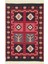 Arya Ar 28 Red %100 Geri Dönüşümlü Pamuktan Çift Taraflı Yıkanabilir Modern Dekoratif Kilim 1