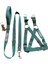 Köpek göğüs tasması gezdirme kayışlı takım kolon yeşil göğüs ölçüsü:50-80cm ayarlamalı gezdirme kayışı:120cm dog harness TB3-7 1