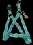 Köpek göğüs tasması gezdirme kayışlı takım kolon yeşil göğüs ölçüsü:50-80cm ayarlamalı gezdirme kayışı:120cm dog harness TB3-7 5