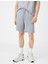 Spor Şort Slogan Baskılı Beli Bağcıklı Cepli 3